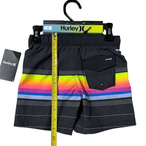 Hurley Boys Swim Short Color Black Size 4 - Picture 10 of 12